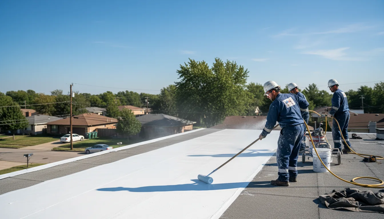 Commercial roof coating in Moran, KS near me